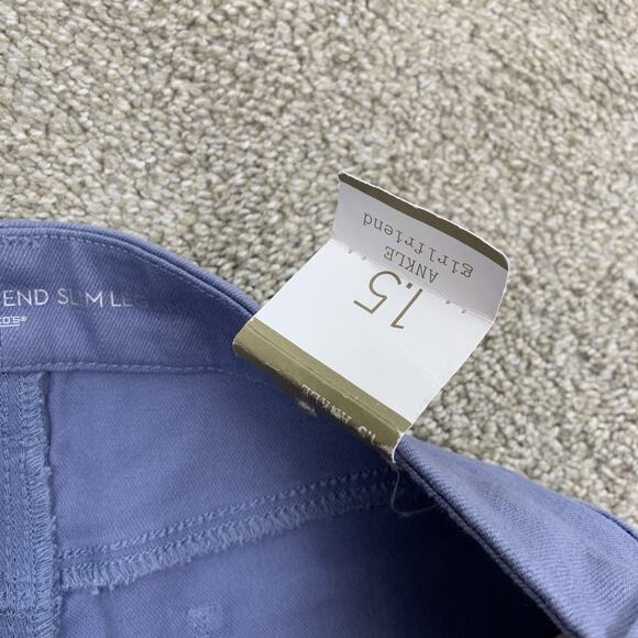 Chicos Girlfriend Ankle Jean Country Blue Size 1.5 ( 10 ) NEW Women 26" In 40-22 - Picture 5 of 10